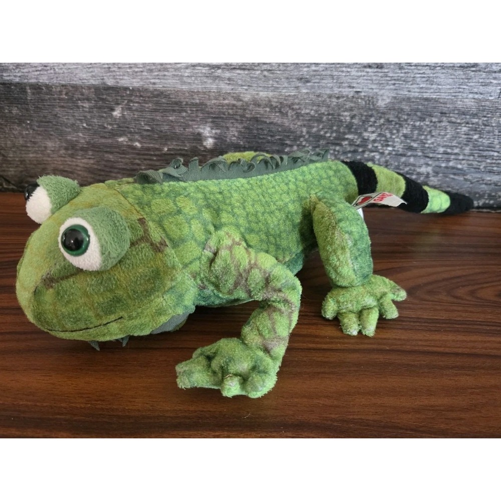 GANZ Webkinz Iguana Plush Lizard Stuffed Animal Green Toy No Code